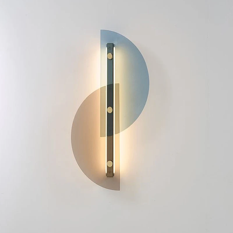 

Постмодернистский светодиодный настенный светильник в скандинавском стиле, настенный декоративный светильник для гостиной, прохода, гори...