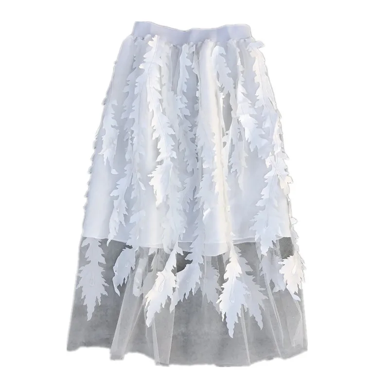 Женская винтажная меховая юбка Jupe Femme черная белая с высокой талией|mesh skirt|skirt