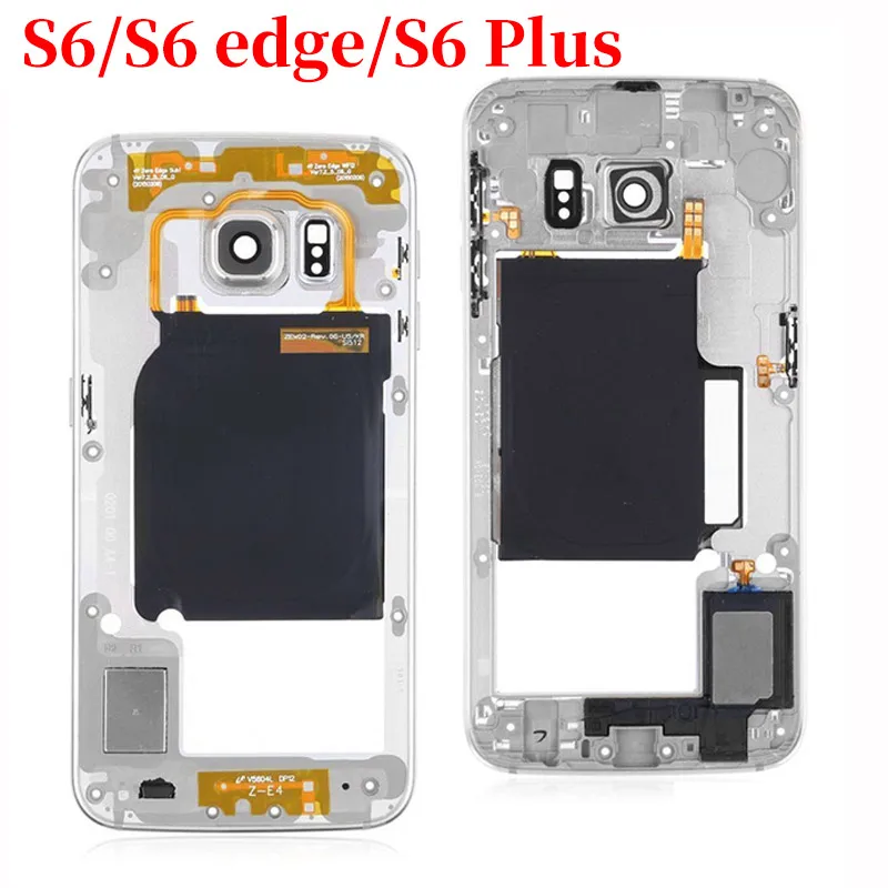Средняя задняя рамка Шасси пластина ободок задний корпус для Samsung Galaxy S6 G920F edge G925F