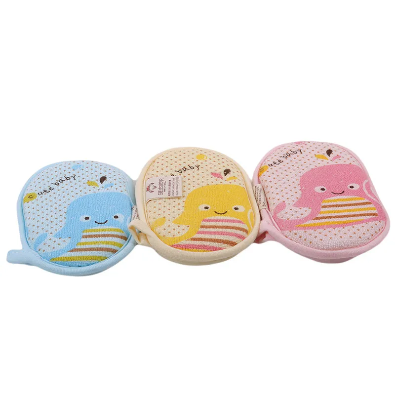 Мультяшная очень мягкая хлопковая Детская щетка для ванны и душа симпатичная