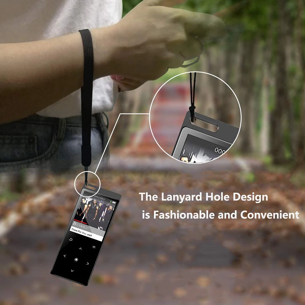 

32GB MP3 Player Bluetooth 5.1 HiFi Lossless Sound MP3/MP4 Music Player 2.4" Large Screen Support Speaker,FM Radio,Alarm Clock