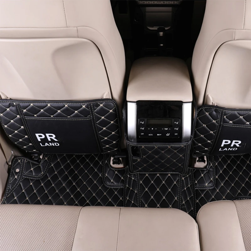 ????? Pu抗kickマット車インテリアプロテクターサイドエッジ保護トヨタランドクルーザープラドfj 150 2016 2017 2018 2019