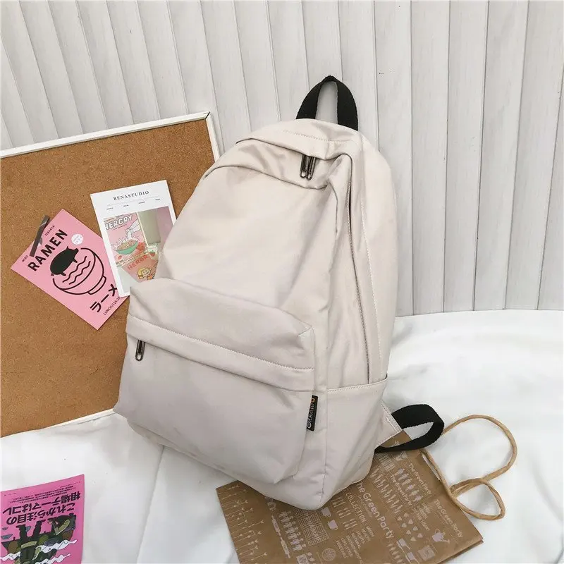 Однотонный рюкзак из ткани Оксфорд для девочек подростков школьный ранец в