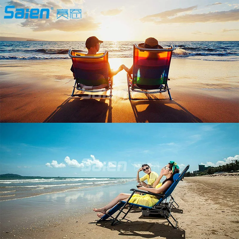 Складной стул для кемпинга с подставкой ног сетчатый отдыха держателем чашки и