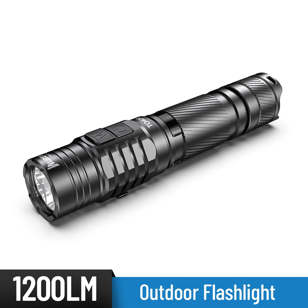 

Уличный Профессиональный Сильный фонарь WUBEN TO40R, тактический спасательный фонасветильник, портативная вспышка с прямой зарядкой, 1200 люмен