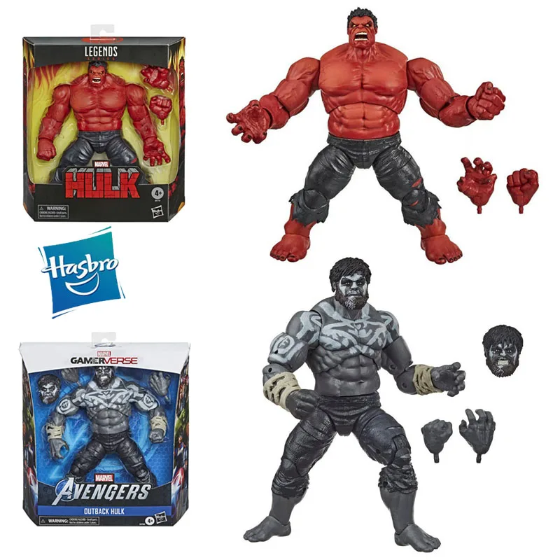 

Экшн-фигурки из ПВХ, 6 дюймов, Hasbro, Мстители, Аутбэк, Халк, красный, Халк, коллекция моделей, игрушки для детей и взрослых подарки