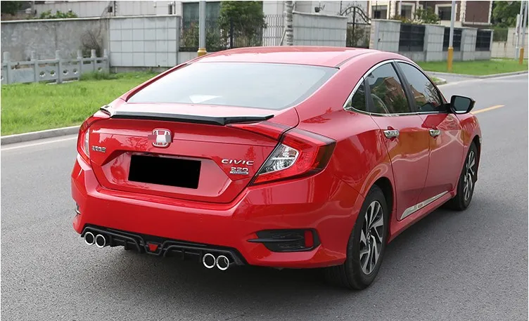 Для Honda Civic 2016-2018 задний бампер диффузор протектор кузова Комплект передний