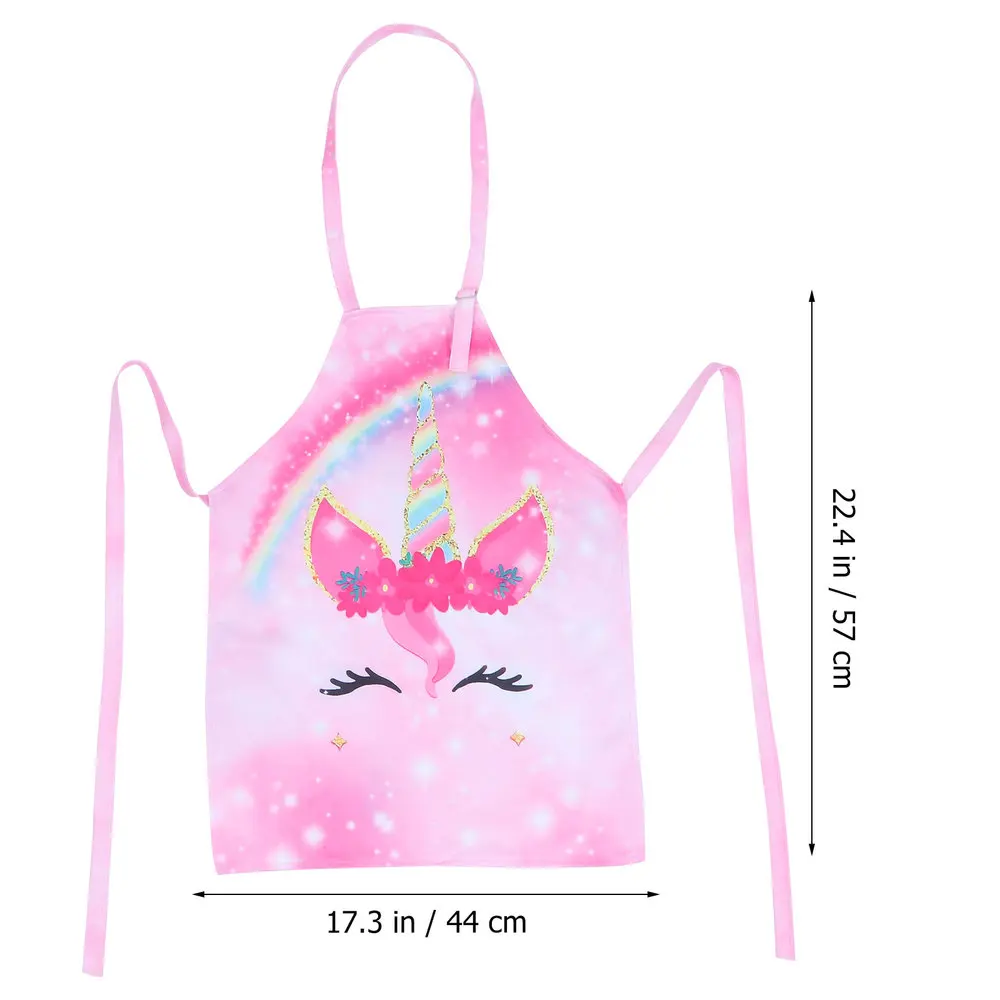 

1 Set 2 Pcs Printed Serving Apron Pattern Housework Apron Head-wrap