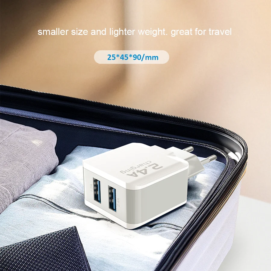 CBAOOO EU 5V 2.4A USB зарядное устройство для iPhone X 8 7 iPad быстрое настенное зарядное устройство ЕС адаптер для samsung S9 Xiaomi Mi 8 зарядное устройство для мобильного телефона