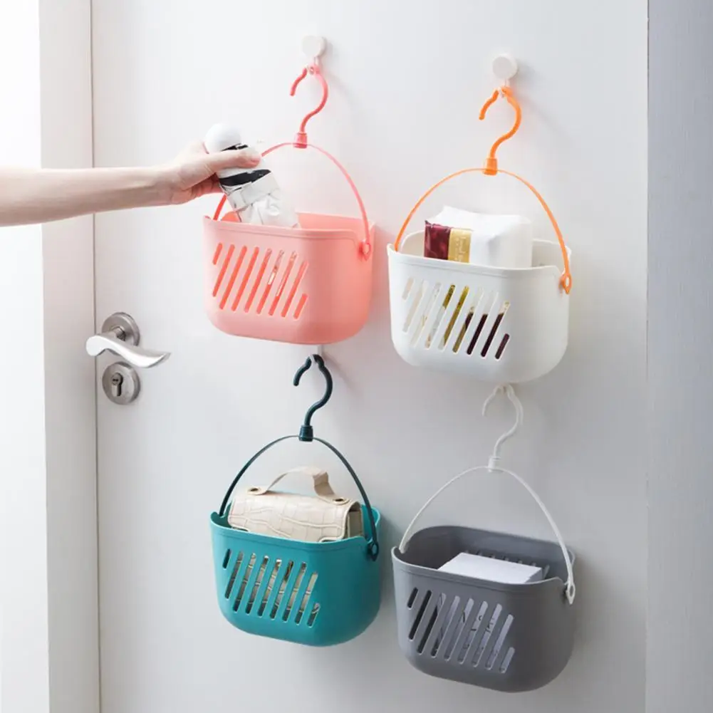 

Durable Reusable Practical Smooth Edge Bath Storage Basket for Dorm Bath Storage Basket Hanging Basket