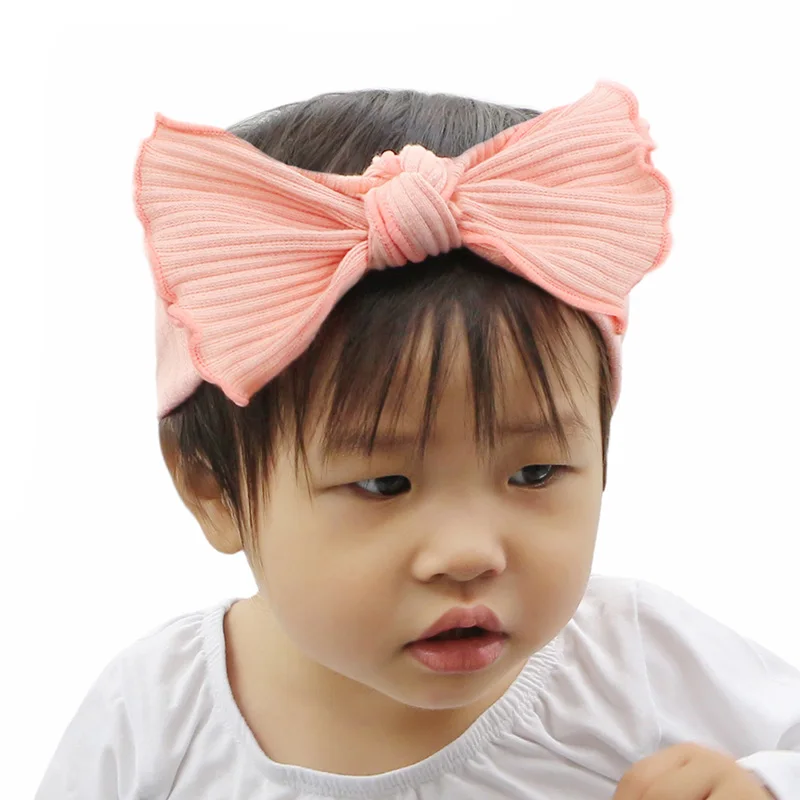 Повязка на голову GZHilovingL для новорожденных девочек розовая мягкая эластичная