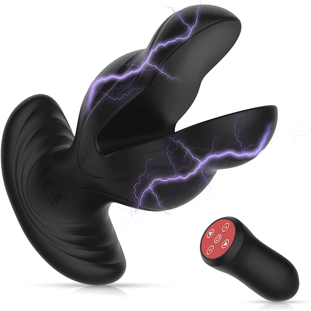 Анальная пробка с электрическим током, вибратор, секс-игрушки для мужчин, массажер простаты, Анальная пробка, фаллоимитатор для мужчин, расш...