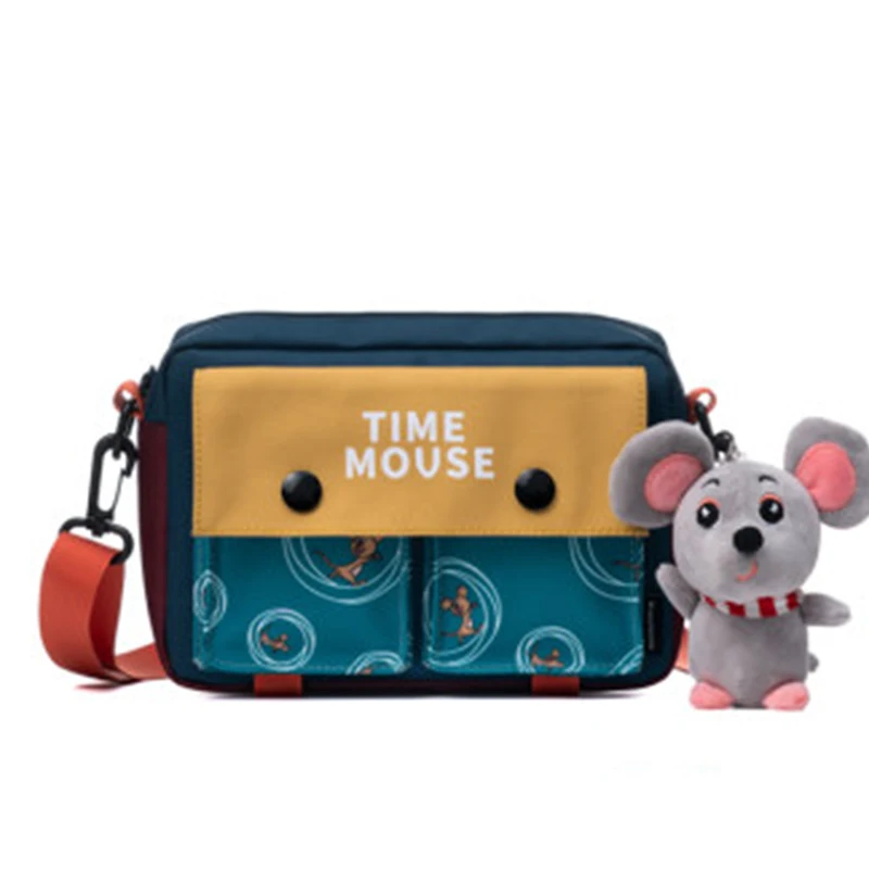 Гонконгский стиль синяя сумка мессенджер Женская Повседневная простая кавайная