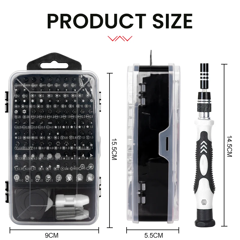Набор отверток KINDLOV 122 в 1 набор прецизионных звездообразных магнитных для ПК