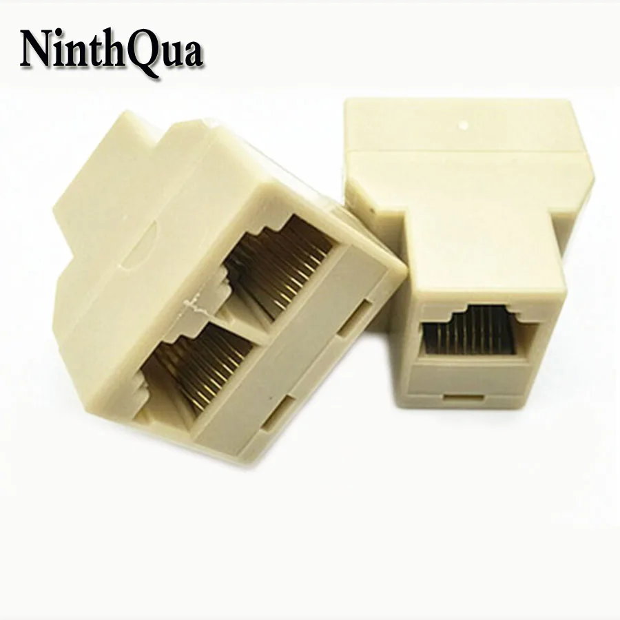 

1 шт. 8P8C RJ45 телефонный сплиттер 2 Way адаптер 1 м 2 F RJ-45 телефон с портом Jack для разъема