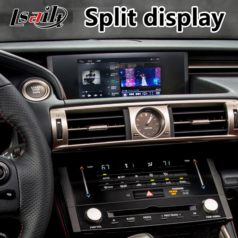 Lsailt Android 7,1 gps навигационный интерфейс для Lexus IS350 управление мышью, авто carplay box для 2013- год 350