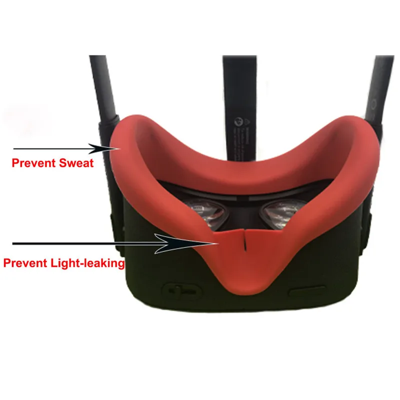 Мягкая силиконовая маска для глаз от пота Чехол очков Oculus Quest S VR унисекс защита