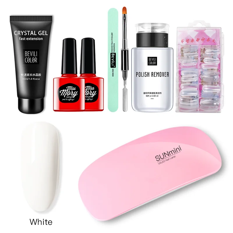 

15ml Poly UV Gel Manicure Set Extend Builder Poly Nail Gel Kits Finger Nail Extension LED Acrylic Builder Gel Nail Gel Primer