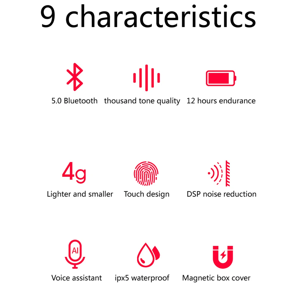 A6X PK GT1 Bluetooth наушники 5,0 TWS HD стерео беспроводные наушники сенсорное управление наушники музыка Спорт гарнитура 310 мАч Внешний аккумулятор