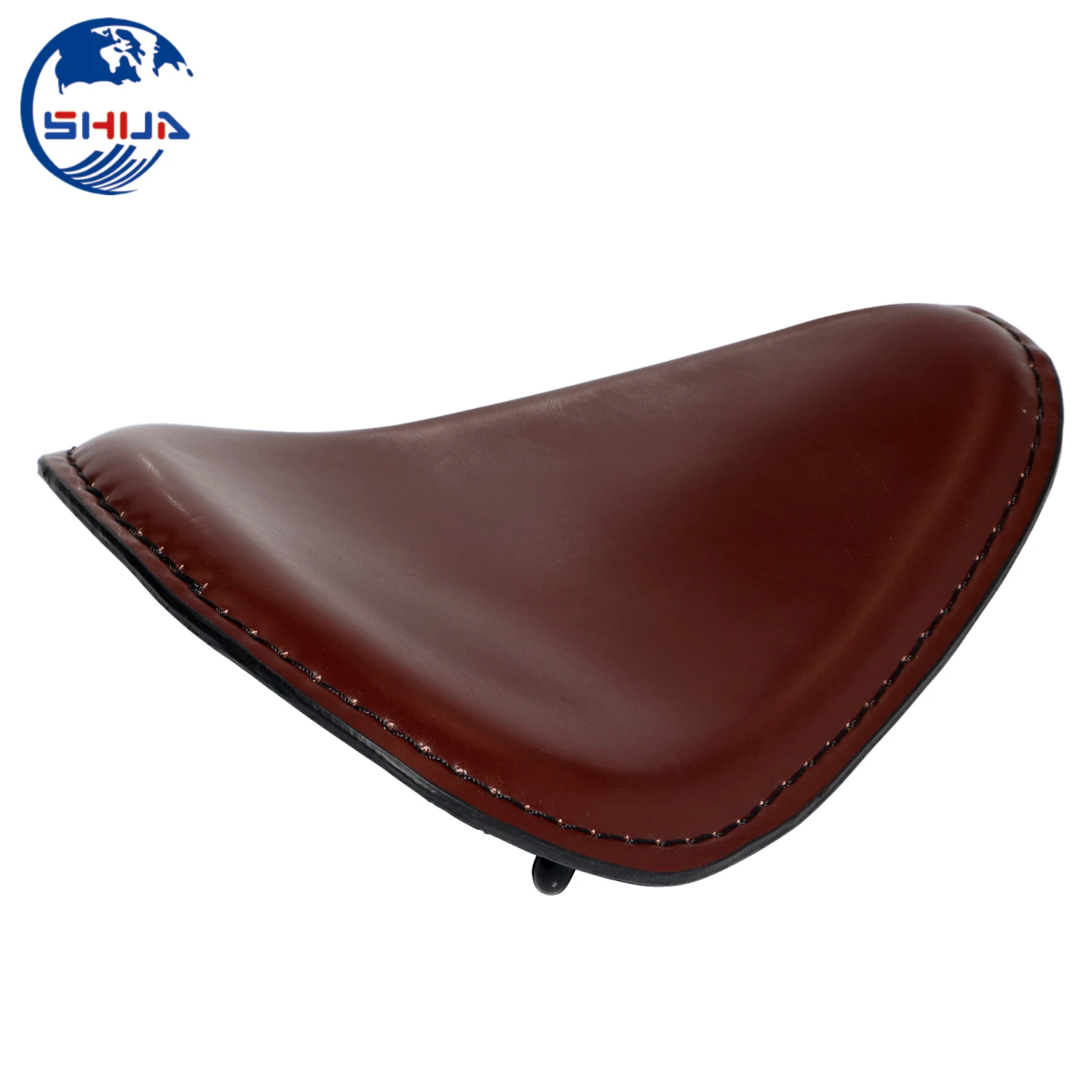 Седло кожаное коричневое для мотоцикла седло Соло Harley Honda Yamaha Kawasaki Suzuki Sportster Bobber
