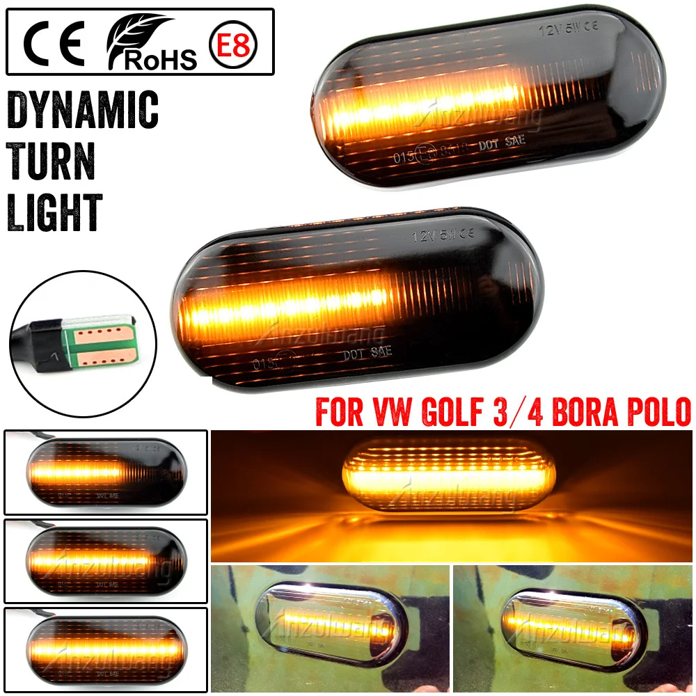 Side Marker Led Dynamic Turn Signal Light Flasher Indicator Blinker For Ford C-Max Fiesta Focus MK2 Fusion Galaxy For VW Polo