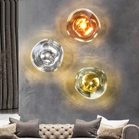 new version of flat lava wall lamp aisle background wall bar club cafe balcony decorative wall lamp e27 net red glacier