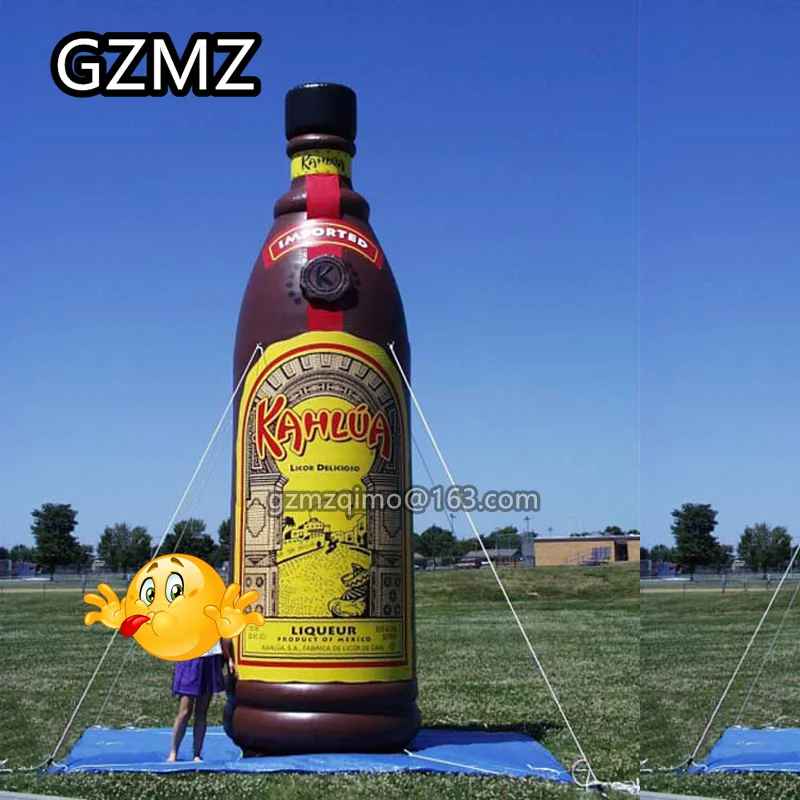 

MZQM изысканное Ремесло 10 м надувная бутылка модель индивидуальная воздушная Реплика стеклянная пивная бутылка прозрачная для рекламного ди...