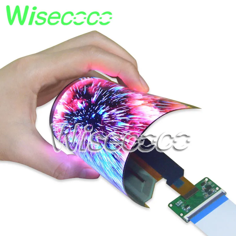 Wisecoco гибкий OLED 6 дюймов 2160*1080 мягкий AMOLED Raspberry Pi Win10 IPS дисплей 360 градусов