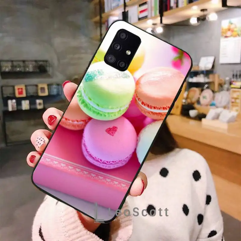 

Macarons Phone Cases For Samsung A50 A51 A71 A31 A21S S8 S9 S10 S20 S21 Plus Fe Ultra 4G 5G