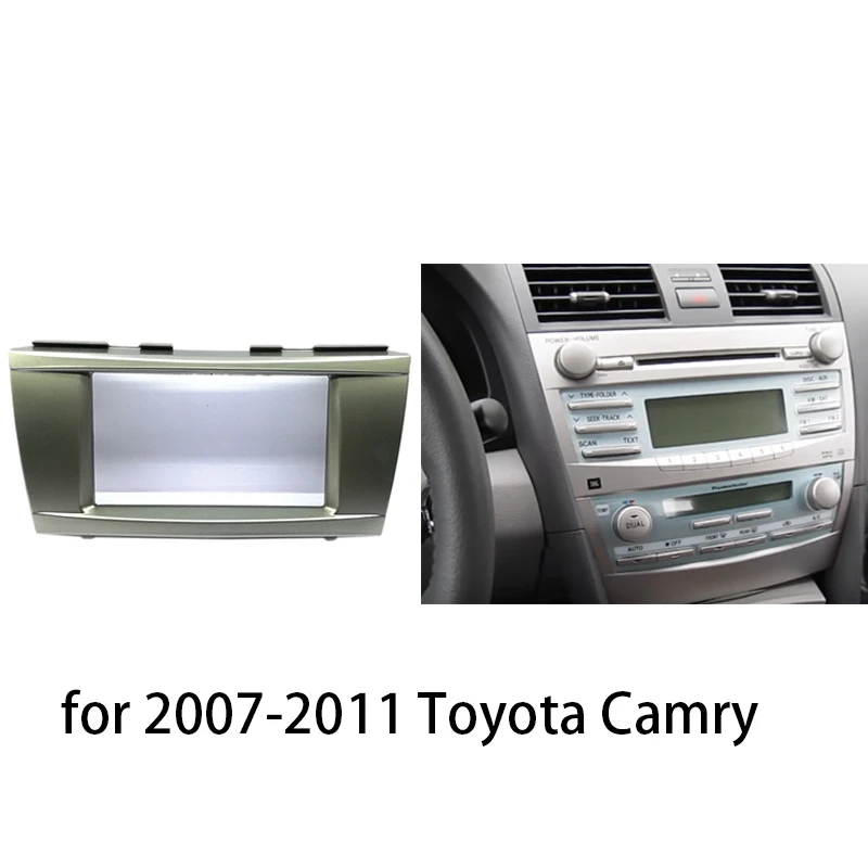 Автомобильный стерео радио фасции Панель рамка отделка тире комплект для Toyota Camry