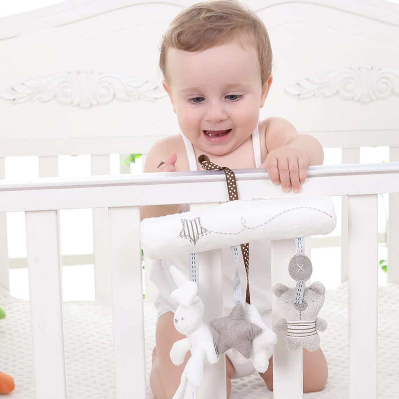 Мягкая мультяшная игрушка для детской коляски милый кролик медведь дизайнерские