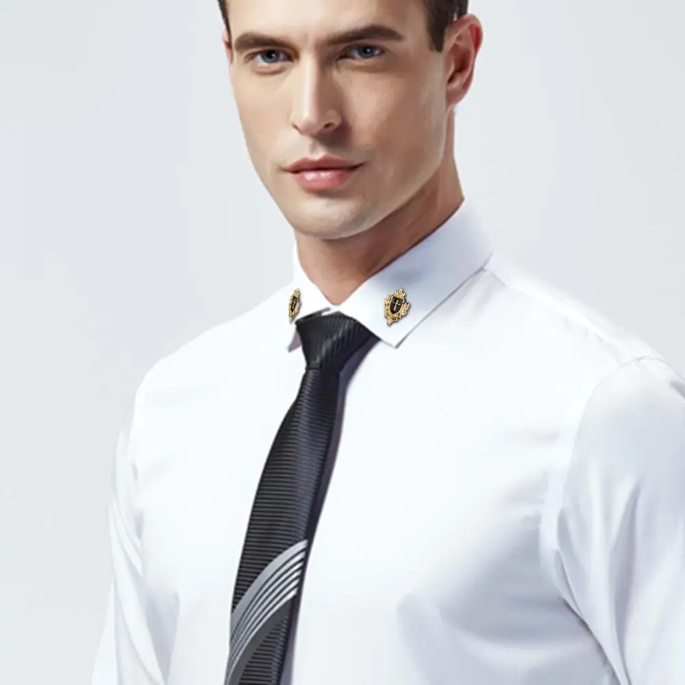 Мужская эмалированная брошь в виде крыльев рубашки | Украшения и аксессуары