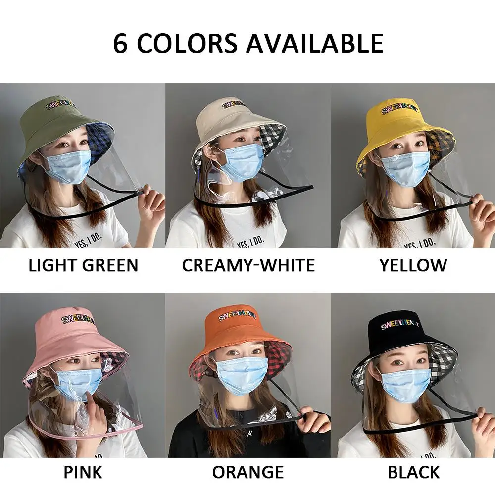 

Face Protective Anti-Dust Fisherman'S Hat Windshield Cap Dust Droplet Protection Detachable UNISEX Dual-Purpose Anti Saliva