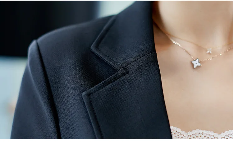 Женский Повседневный Тонкий Блейзер приталенный пиджак для офиса 2019 верхняя