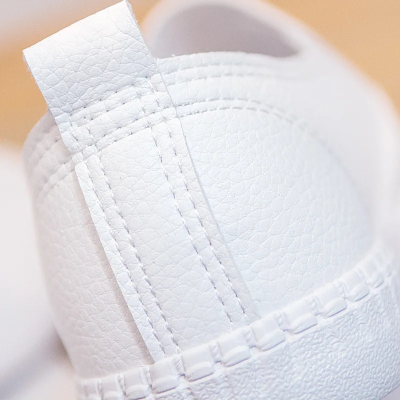 Туфли женские повседневные на плоской подошве Мокасины мягкая кожа без застежки