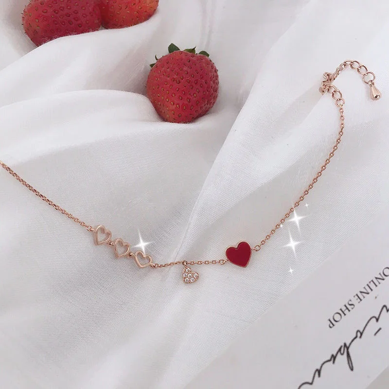 

Fashion Heart Wrap Bracelets For Women Girls Crystal Metal Bracelets Statement Jewelry for Women Party Accessories Gift