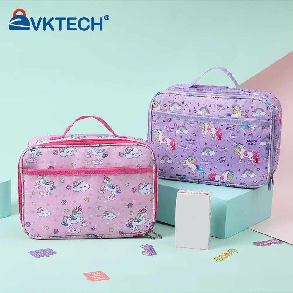 

Women Fashion Cartoon Pattern Printing Insulation Shopping Lunch Bag Ladies Casual Outdoor Picnic Tote Handbags