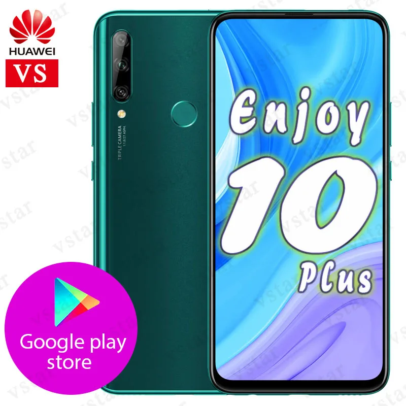 Мобильный телефон HUAWEI Enjoy 10 plus 6 59 дюйма ГБ 128 Восьмиядерный Kirin 710F 16 МП