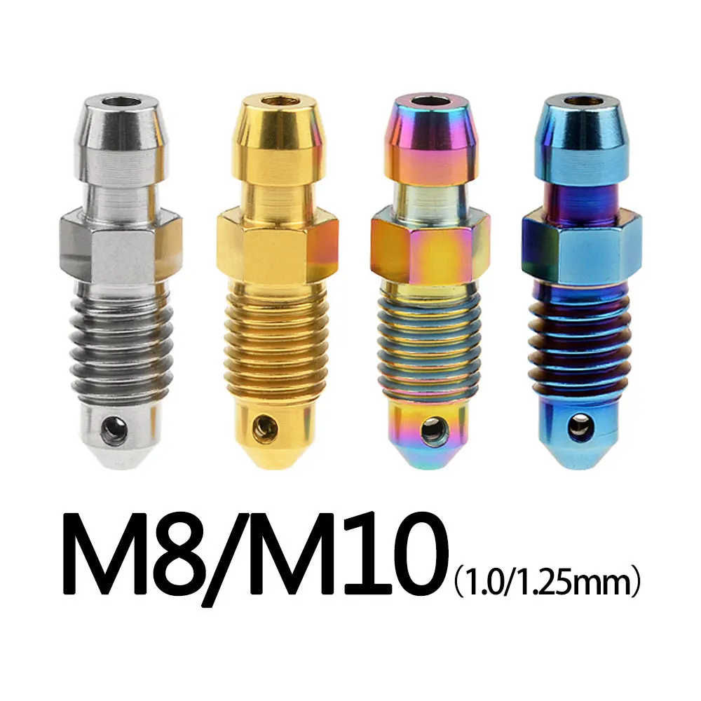 Винты для сдувания тормозного суппорта мотоцикла из титанового сплава Ti M8 M10 P1.0 1