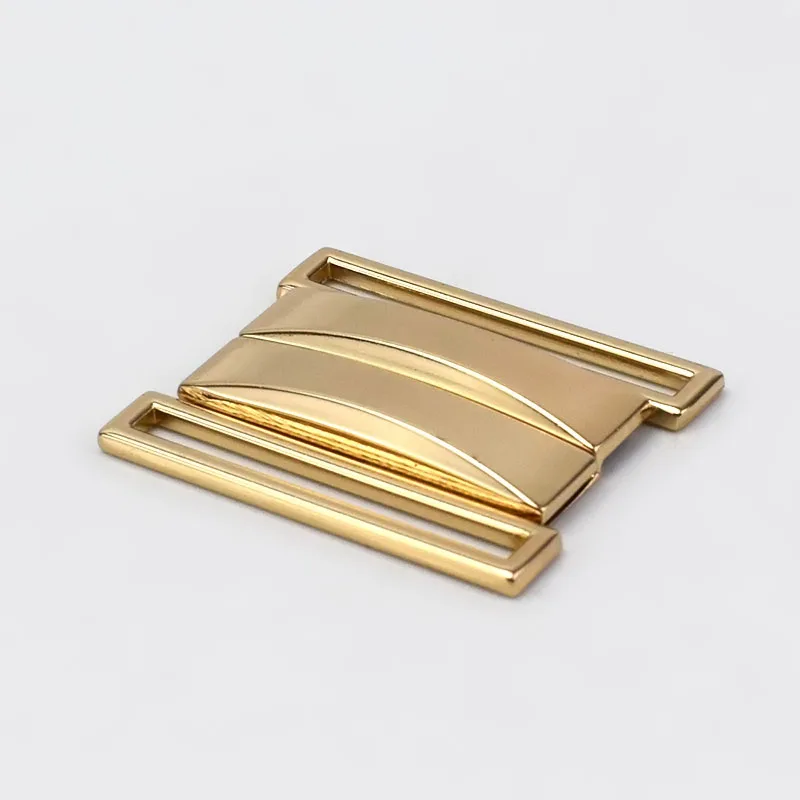 light gold Meetee 2 шт 30-70 мм металлический ремень пряжки Женское пальто пуховик брючные пуговицы ремесла украшения DIY одежды аксессуары для шитья AP513 - Цвет: light gold