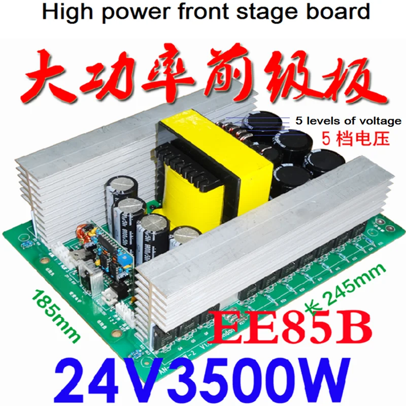 Transformador de correa de cobre de alta frecuencia EE85, inversor, módulo de preamplificador de 24V a 300V, 600V, 1200V, DIY