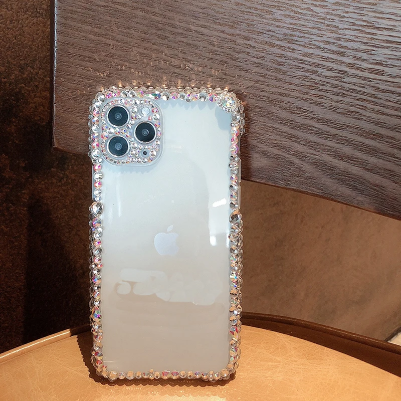 Чехол со стразами для Iphone 11 12 13 Pro Max X XS XR 7 8 Plus Mini | Мобильные телефоны и аксессуары