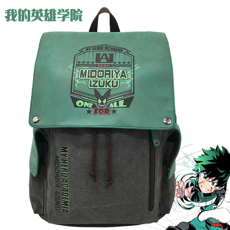 Рюкзак с принтом атака на Титанов ранец феей и хвостом моя геройская академия