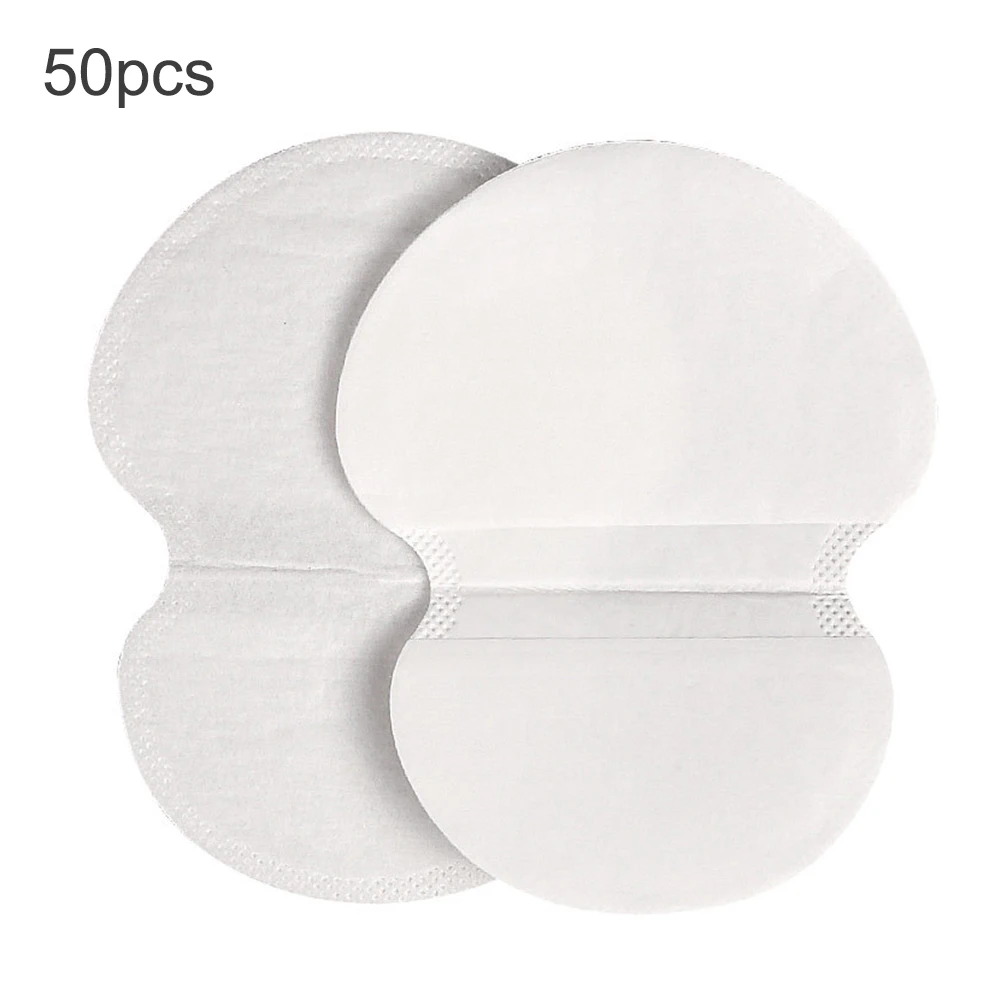 

Summer 50pcs Armpits Sweat Pads Underarm Invisible Ultrathin Absorption Sticker Self-Adhesive Armpit Disposable Sweat Stickers
