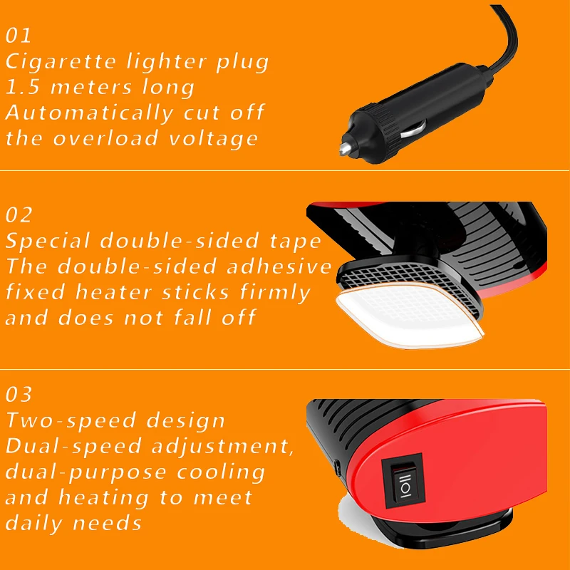 Автомобильный обогреватель 12 В Электрический охлаждающий нагревательный