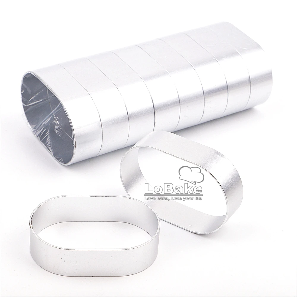 (10 шт./лот) Высококачественная Геометрическая овальная алюминиевая форма в форме