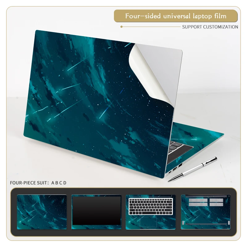 

DIY Starry Sky Cover Laptop Skins Sticker Notebook PVC Skins 11"13"14"15"17" Whole body Skin for Macbook/HP/ Lenovo/ Acer/Dell