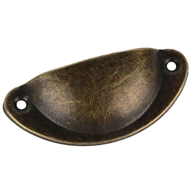 12 шт дверных ящиков шкафа железные чашки в виде раковины полукруглая ручка с