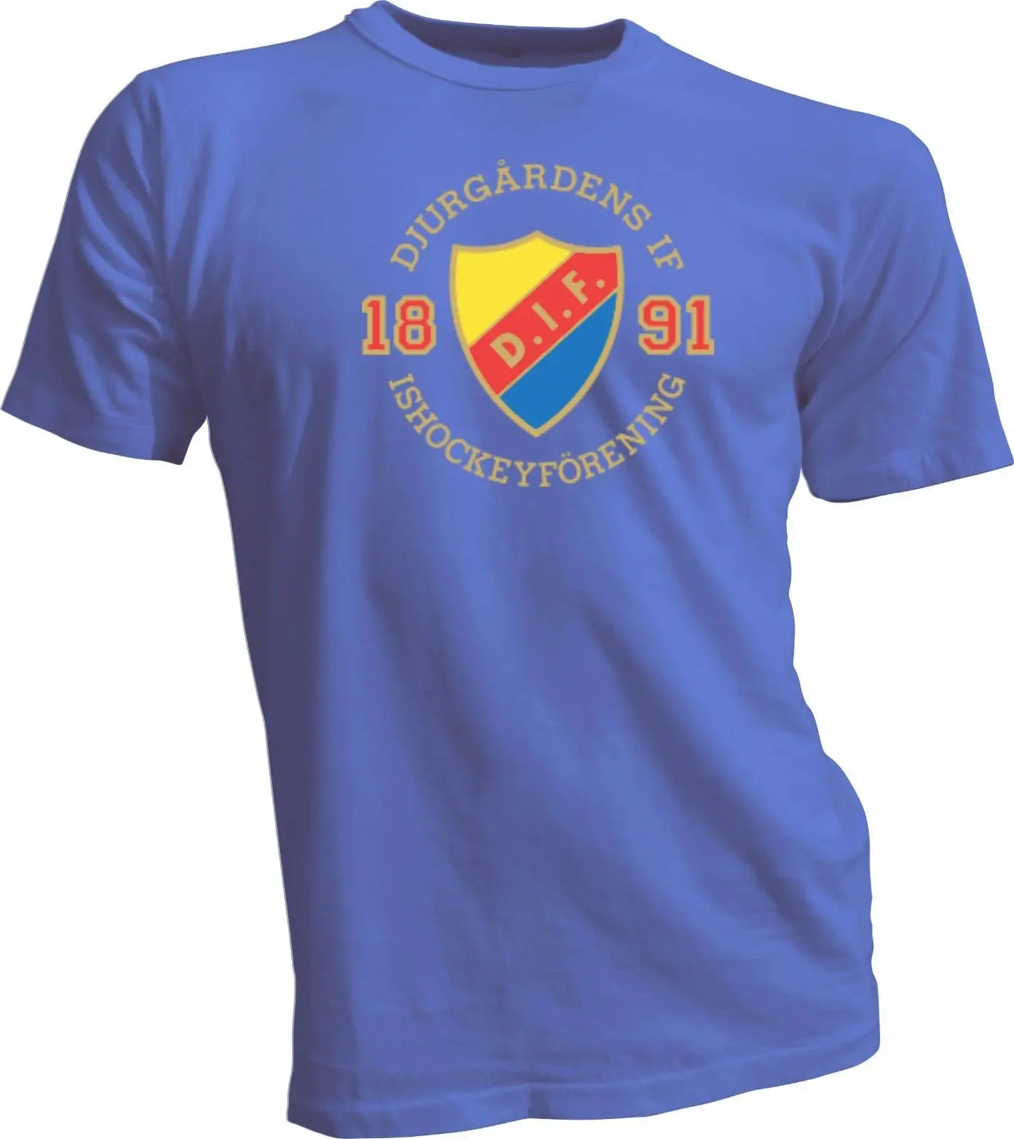 Футболка djurсады If Shl Профессиональный хоккей Швеция голубая новинка
