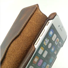 Solque Real Genuine Leather Flip Cover Case For iPhone SE2 SE2020 7 8 Plus Phone Vintage Luxury Men Thin Slim Book Wallet Cases